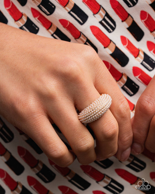 Opulent Overboard - Gold - Paparazzi Ring Image