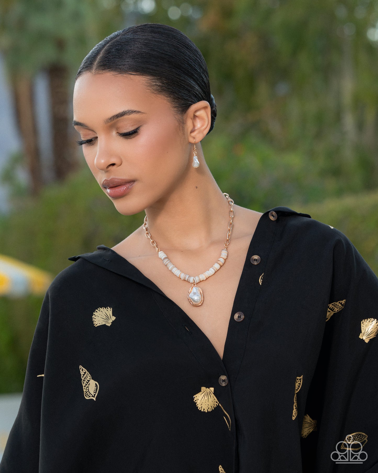 Coastal Cause - Gold - Paparazzi Necklace Image