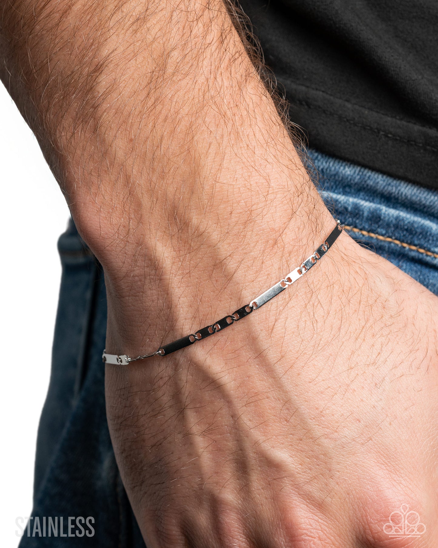 Starting the Fire - Silver - Paparazzi Bracelet Image