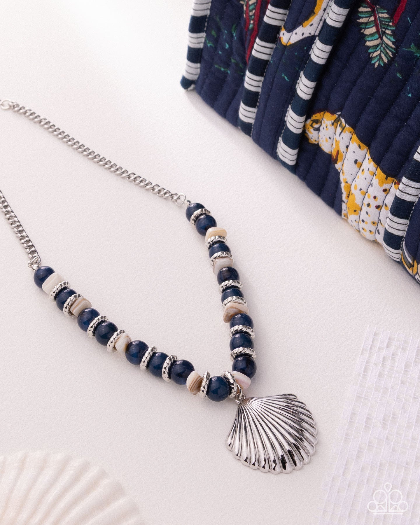 Seafaring Season - Blue - Paparazzi Necklace Image