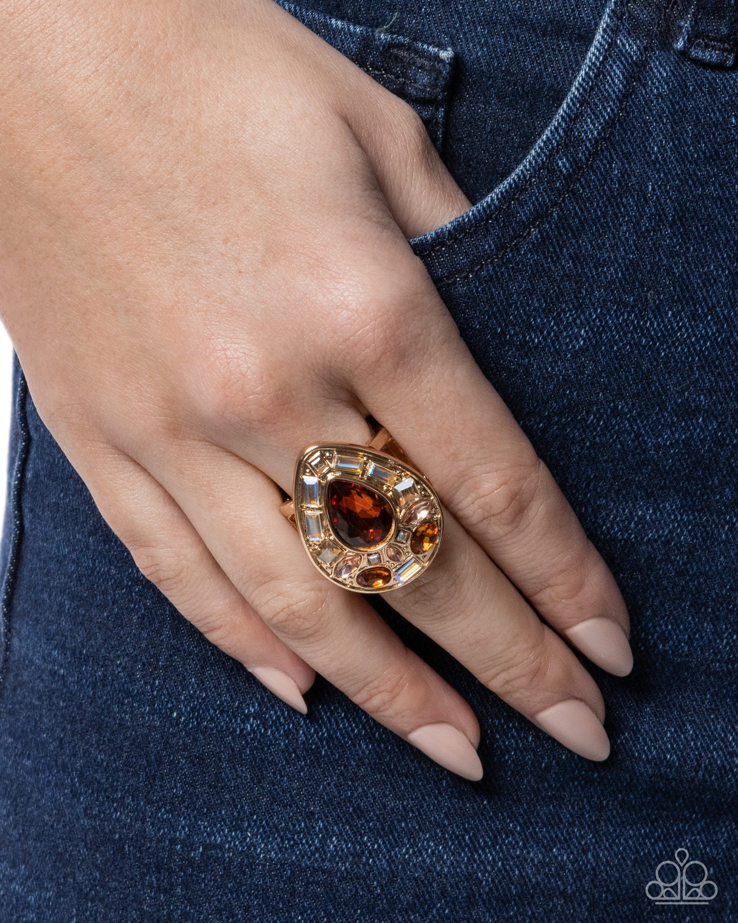 Polished Petition - Brown - Paparazzi Ring Image