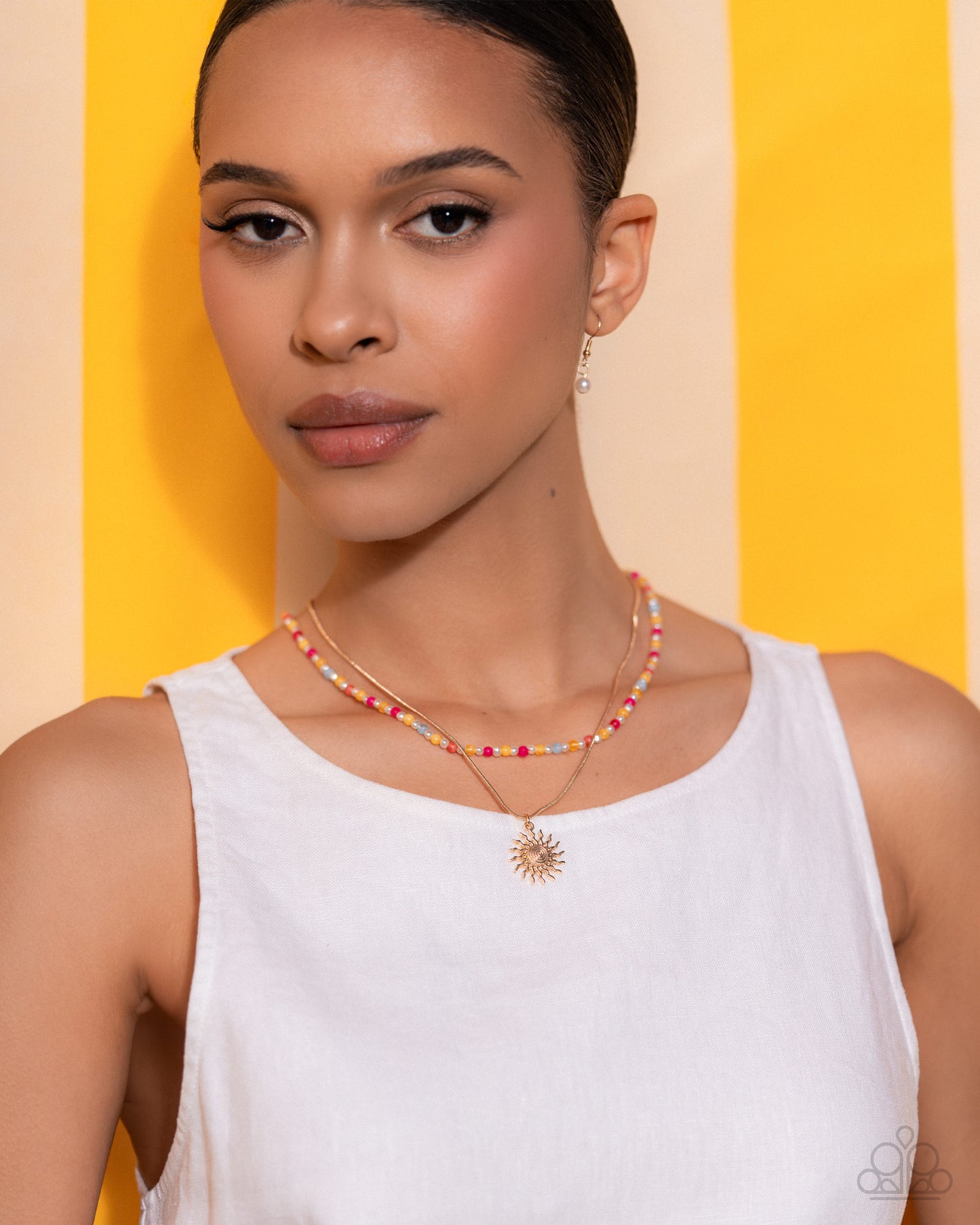 Spiraling Sunset - Paparazzi Necklace Image