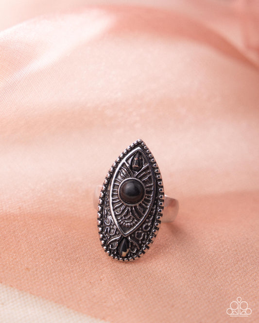 Rustic Raise - Black - Paparazzi Ring Image