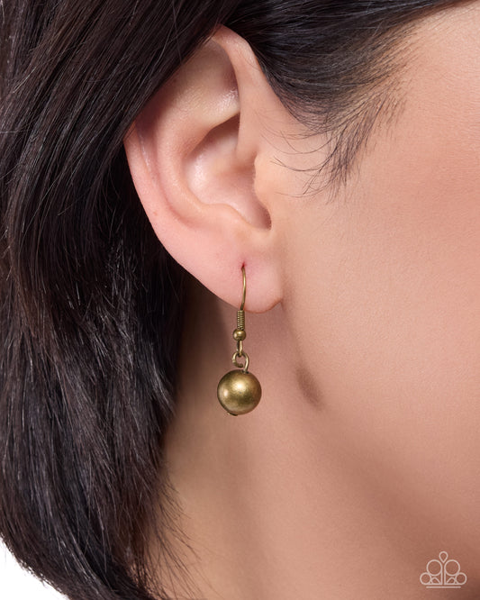 Extroverted Ease - Brass - Paparazzi Necklace Image