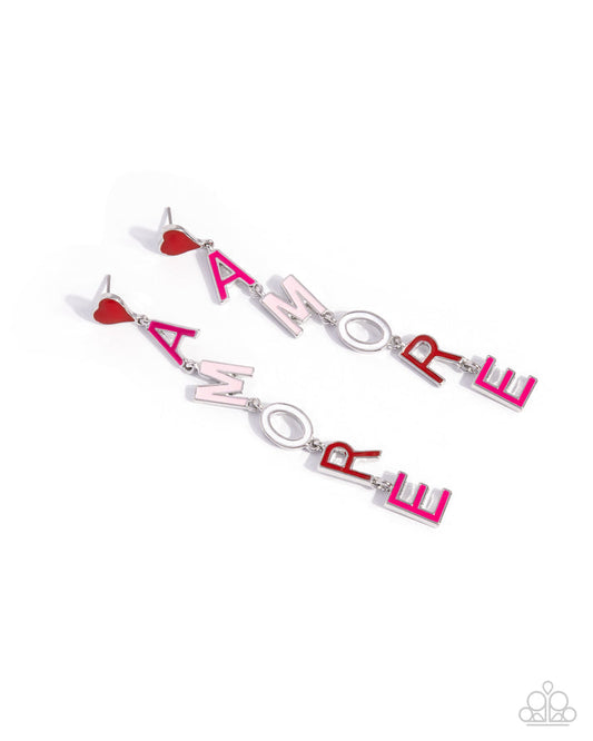 Paparazzi Earring ~ Amore Mio - Multi
