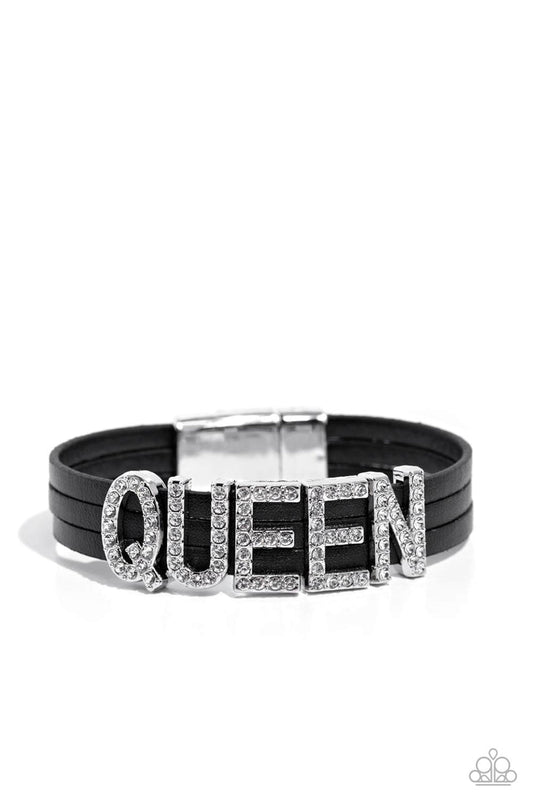 Pulsera Paparazzi ~ Reina de mi vida - Negra