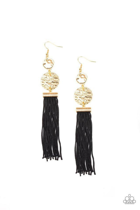 Paparazzi Earrings - Lotus Gardens - Gold