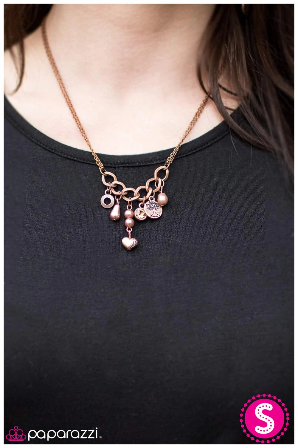 Collar Paparazzi ~ Pensamientos felices - Cobre