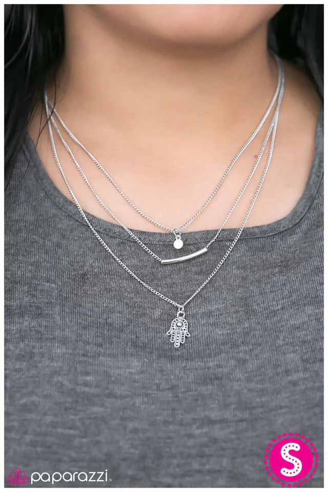 Paparazzi Necklace ~ Live Long and Prosper - Silver