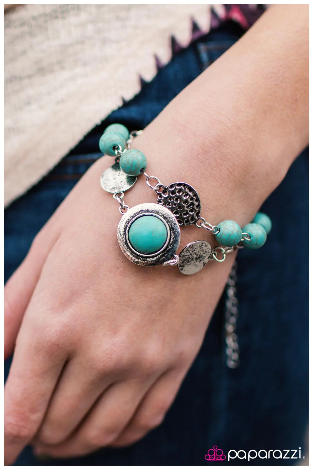 Pulsera Paparazzi ~ Journey West - Azul