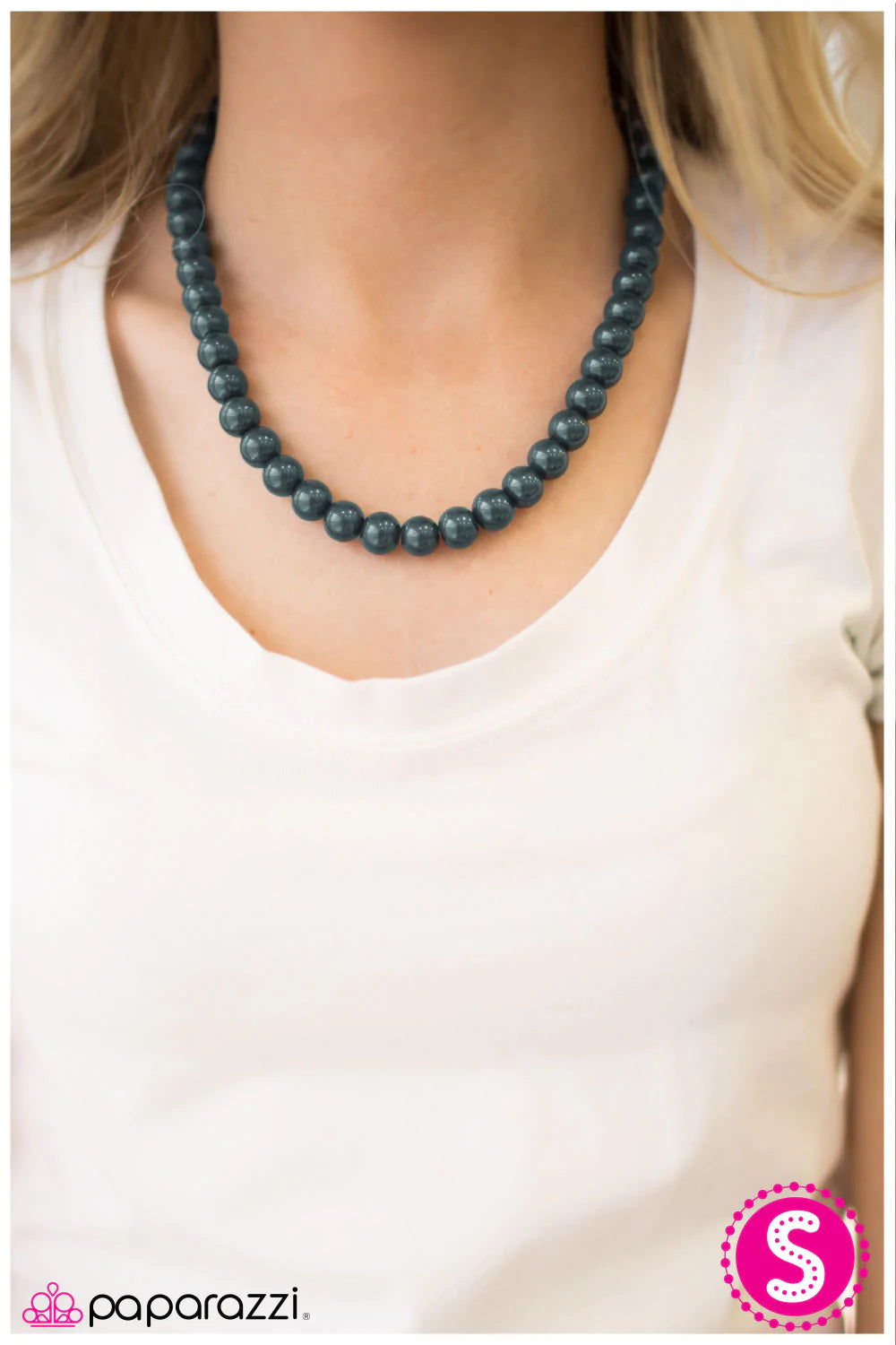 Paparazzi Necklace ~ Not Your Mamas Pearls -Blue