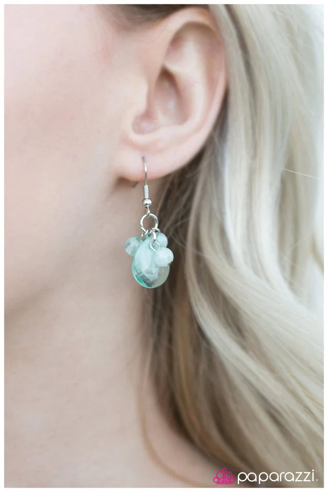 Paparazzi Earring ~ A Secret Wish - Blue