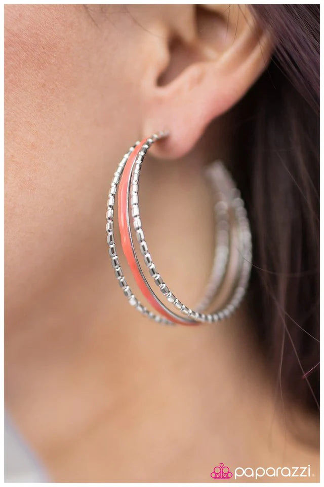 Paparazzi Earring ~ Its 5 O Clock Somewhere - Orange
