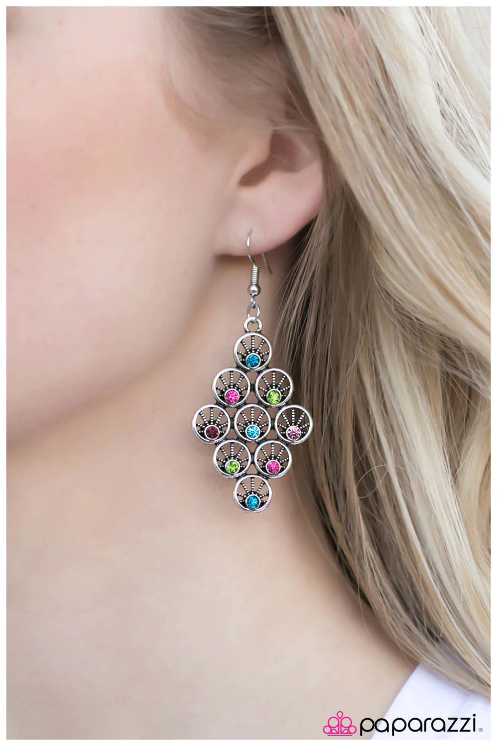 Paparazzi Earring ~ The Light Show - Multi