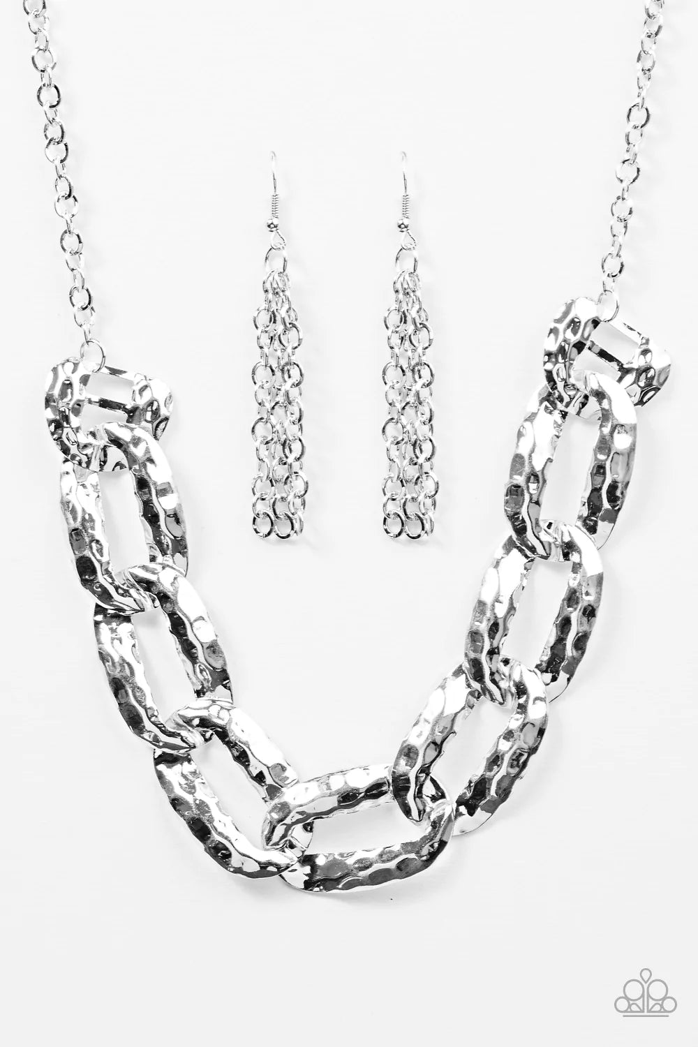 Paparazzi Necklace ~ La Vida Loca - Silver