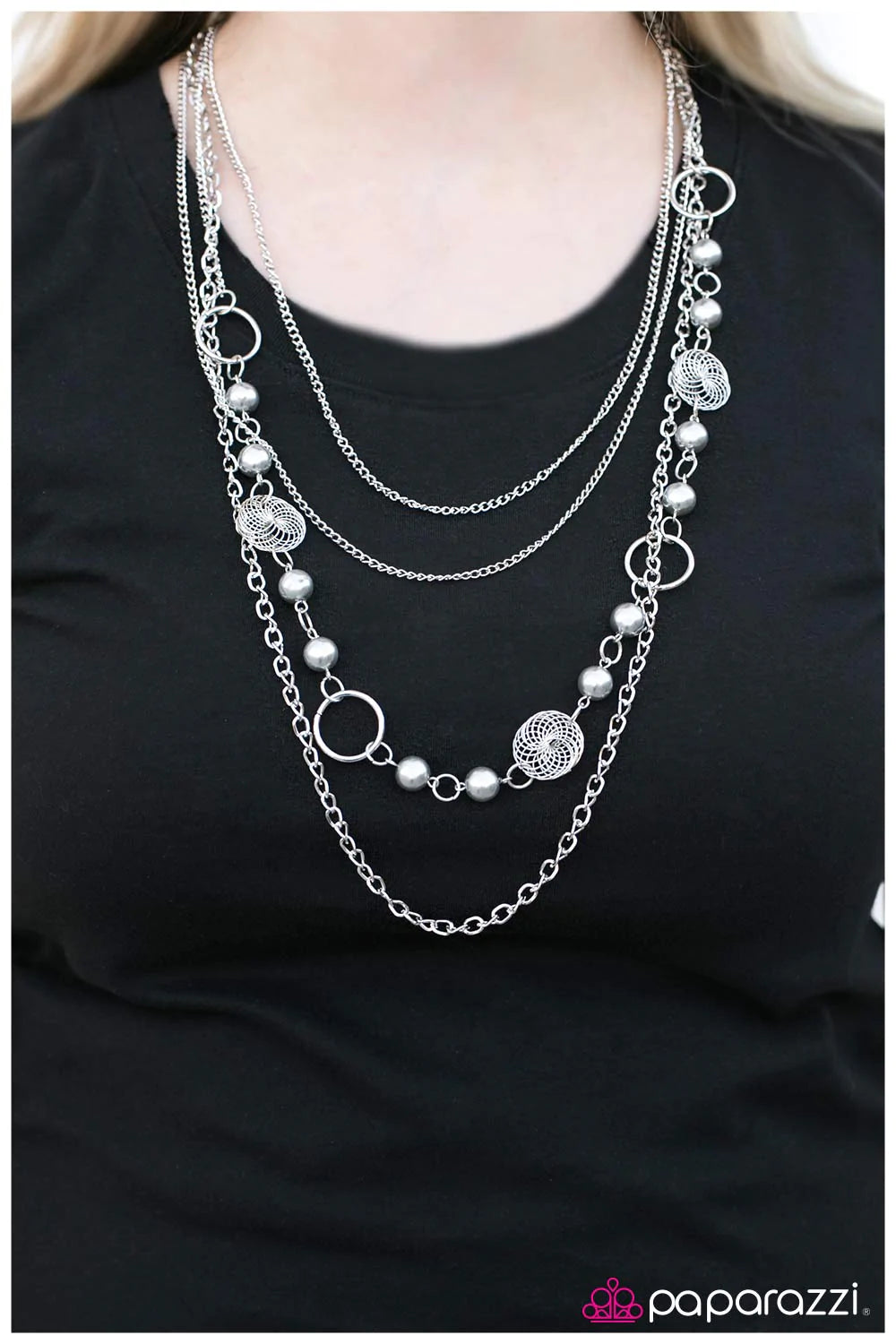 Paparazzi Necklace ~ The Glory Days - Silver