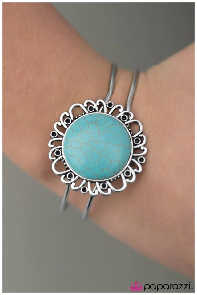 Paparazzi Bracelet ~ Sky Bar - Blue
