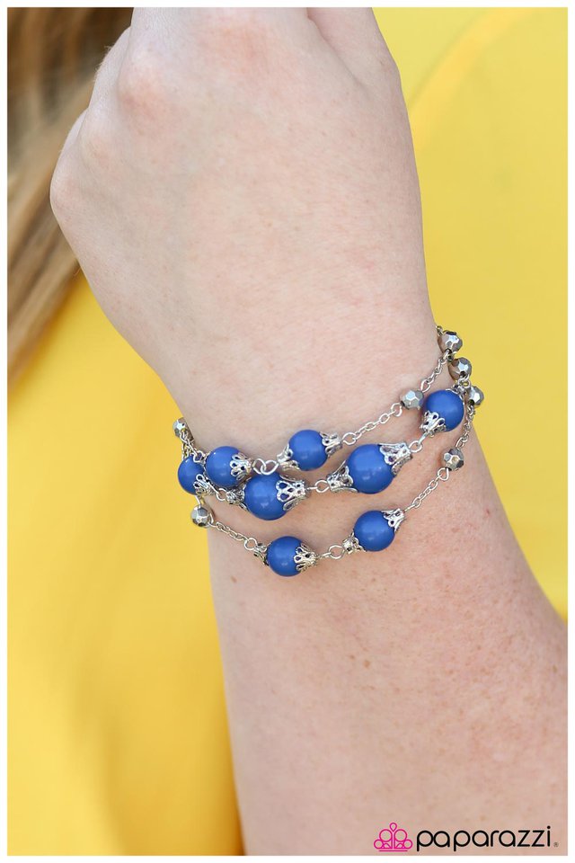 Pulsera Paparazzi ~ La buena vieja moda - Azul