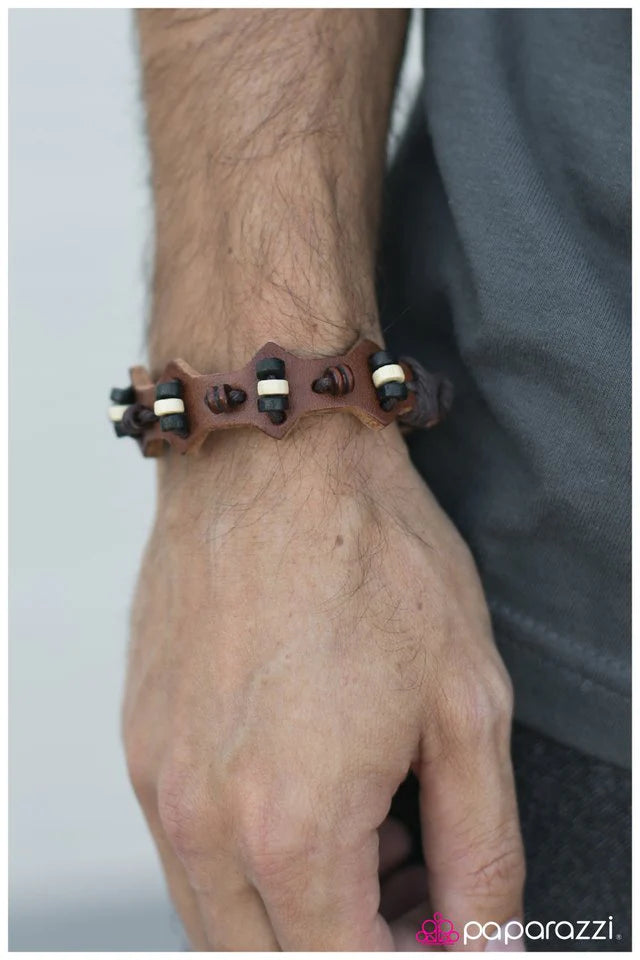Paparazzi Bracelet ~ Surf and Turf - Brown