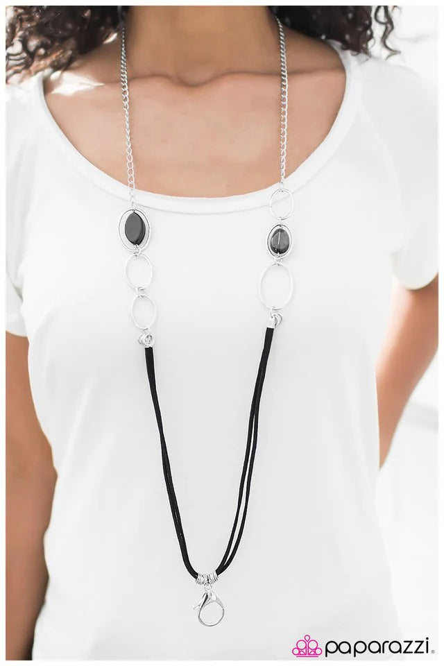 Paparazzi Necklace ~ Dont Quit Your Day Job - Black
