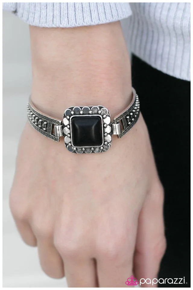 Paparazzi Bracelet ~ Sahara Sunrise - Black