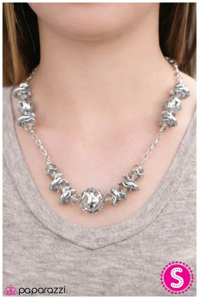 Paparazzi Necklace ~ Rant and Rave - White