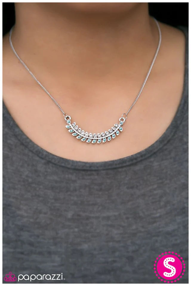 Paparazzi Necklace ~ Im GLISTENING - Blue