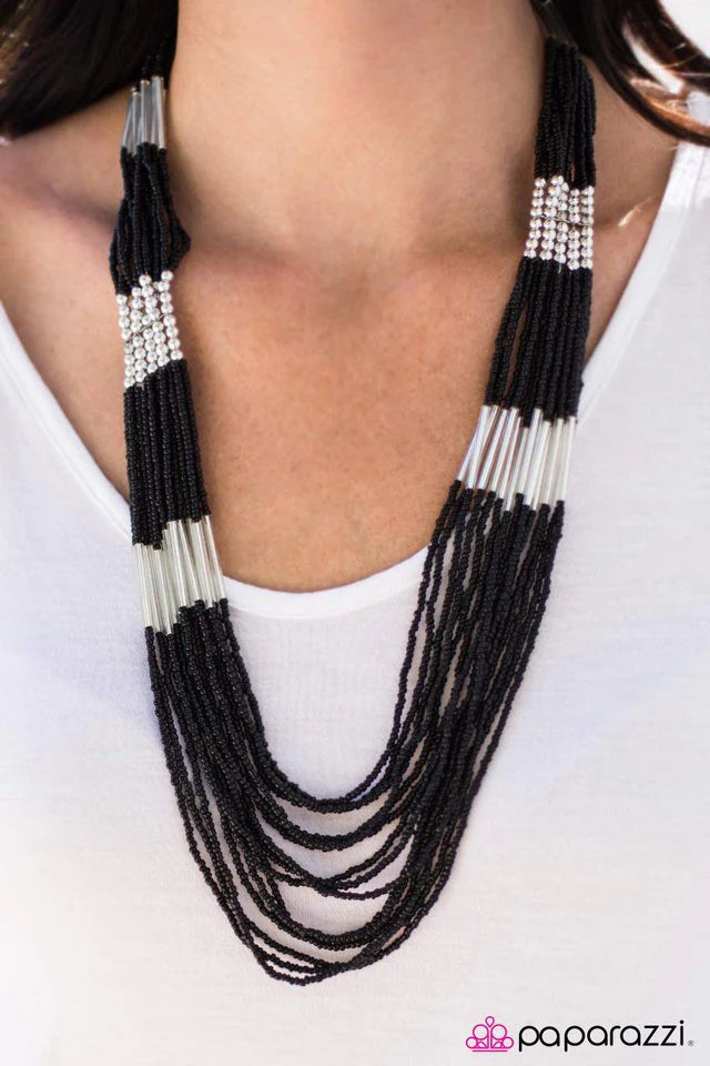 Collar Paparazzi ~ Let it BEAD - Negro