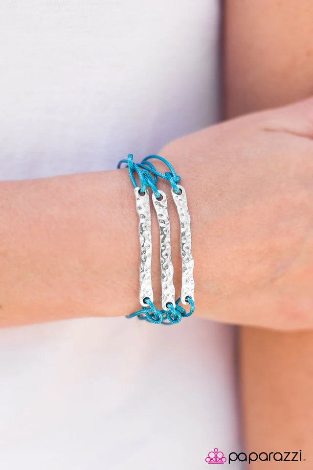 Pulsera Paparazzi ~ Home Plate - Azul