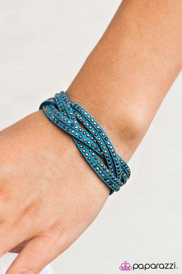 Pulsera Paparazzi ~ Home Run - Azul