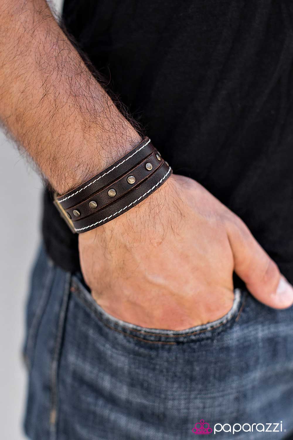 Paparazzi Bracelet ~ Empty Saddles - Brown