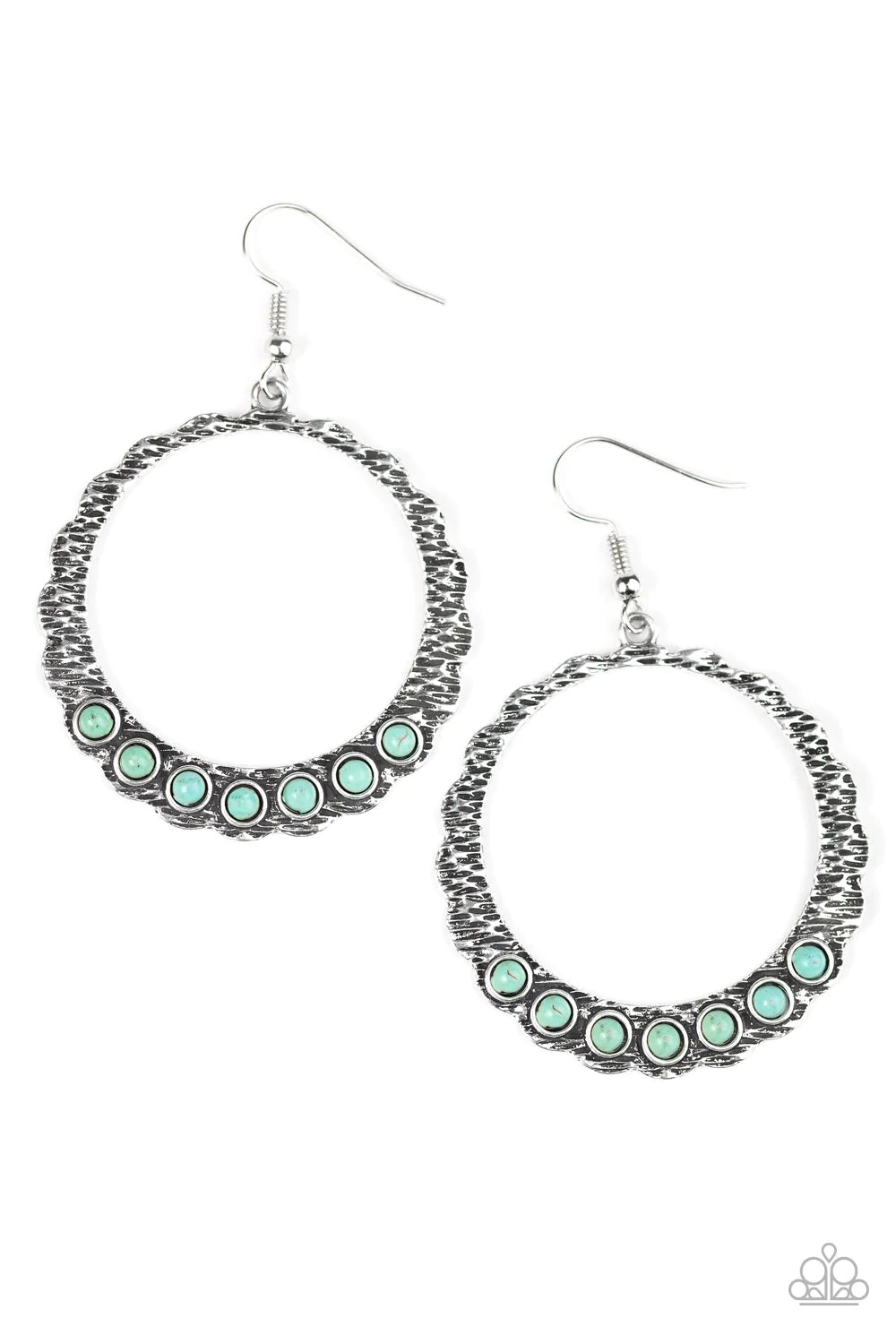 Paparazzi Earring ~ Young, Wild, and Free - Blue