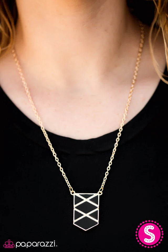 Paparazzi Necklace ~ Champions League - Black