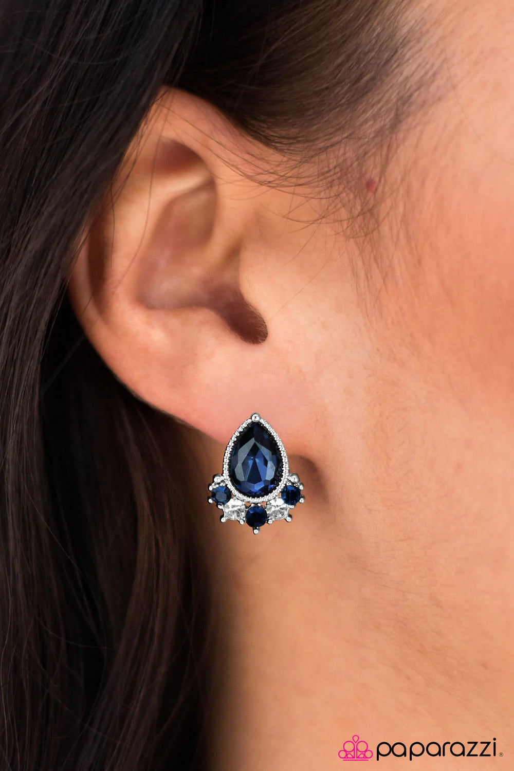 Paparazzi Earring ~ Wistful Elegance - Blue