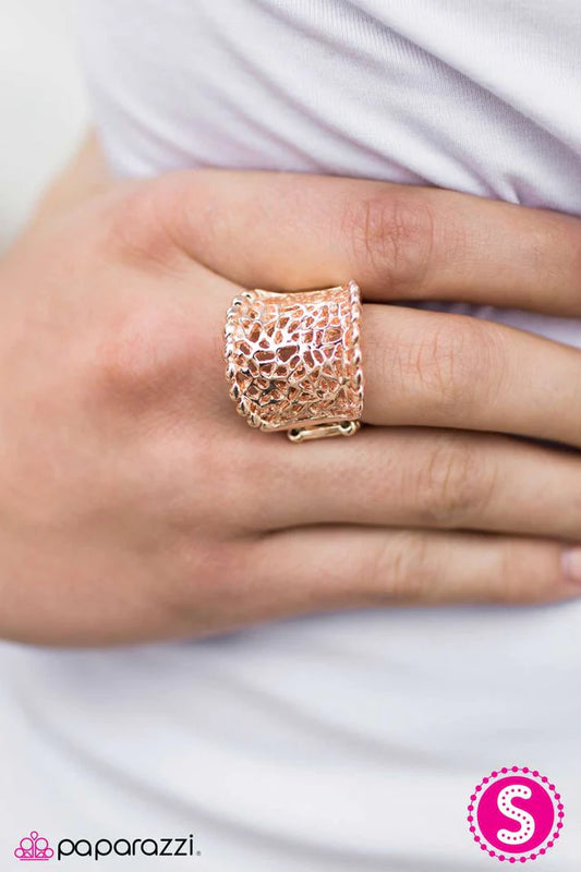 Paparazzi Ring ~ Mind Over SHATTER - Rose Gold