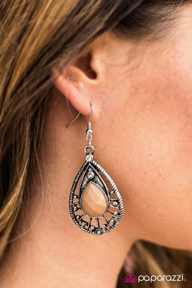 Paparazzi Earring ~ Colorcopia - Brown