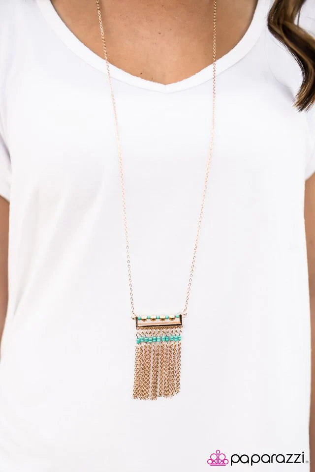 Collar Paparazzi ~ Contando CADENAS - Azul