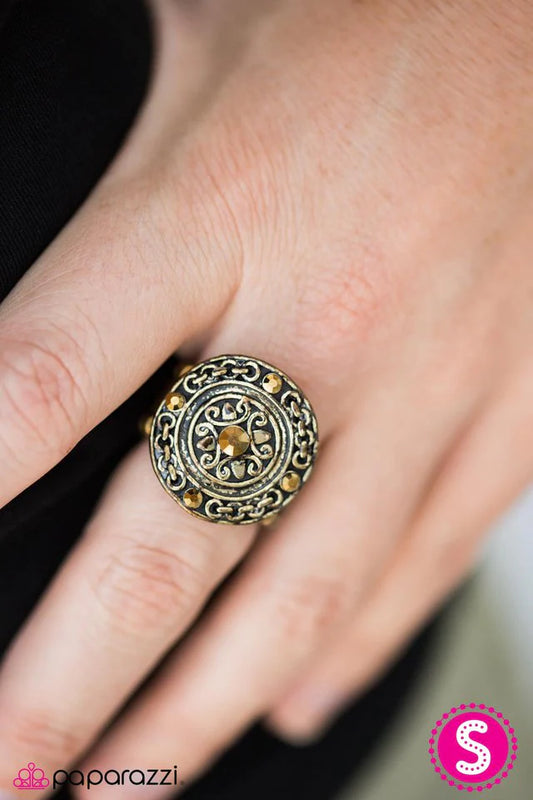 Paparazzi Ring ~ My Moral Compass - Brass