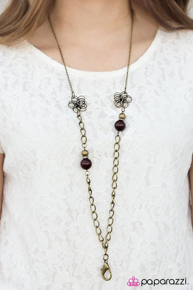 Paparazzi Necklace ~ Grown With Love - Brass