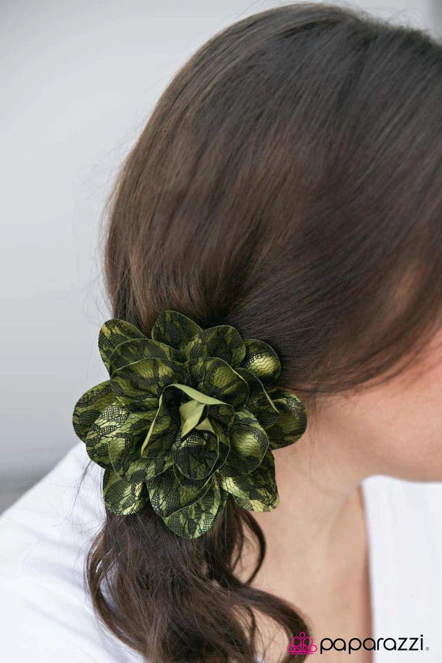 Paparazzi Hair Accessories ~ Laced with Grace - Green