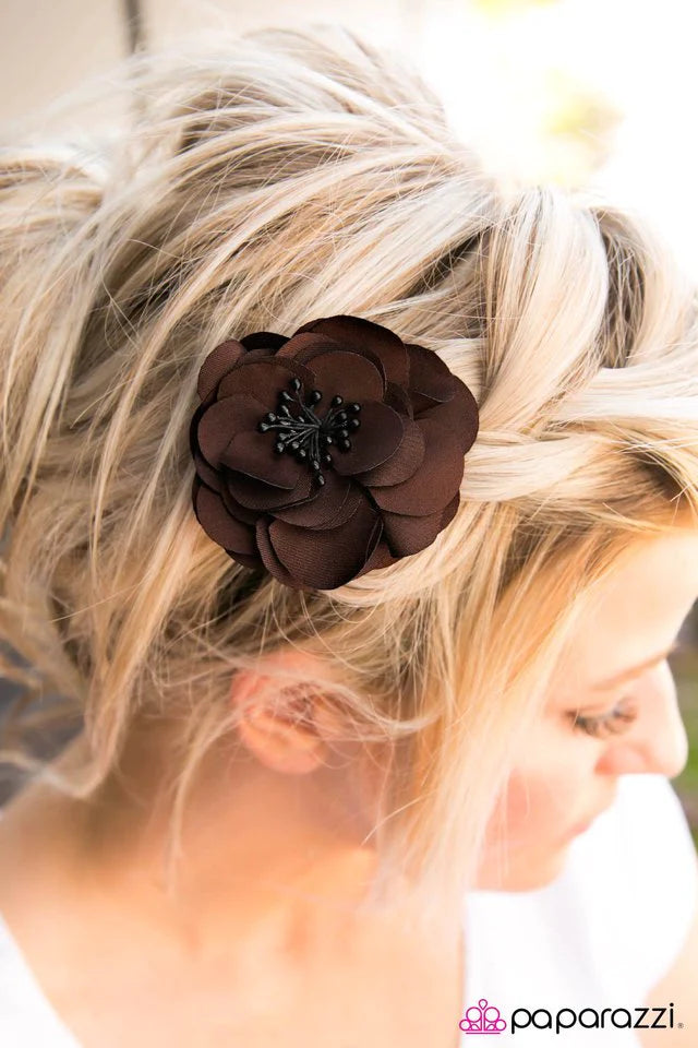 Paparazzi Hair Accessories ~ Working the BLOOM - Brown