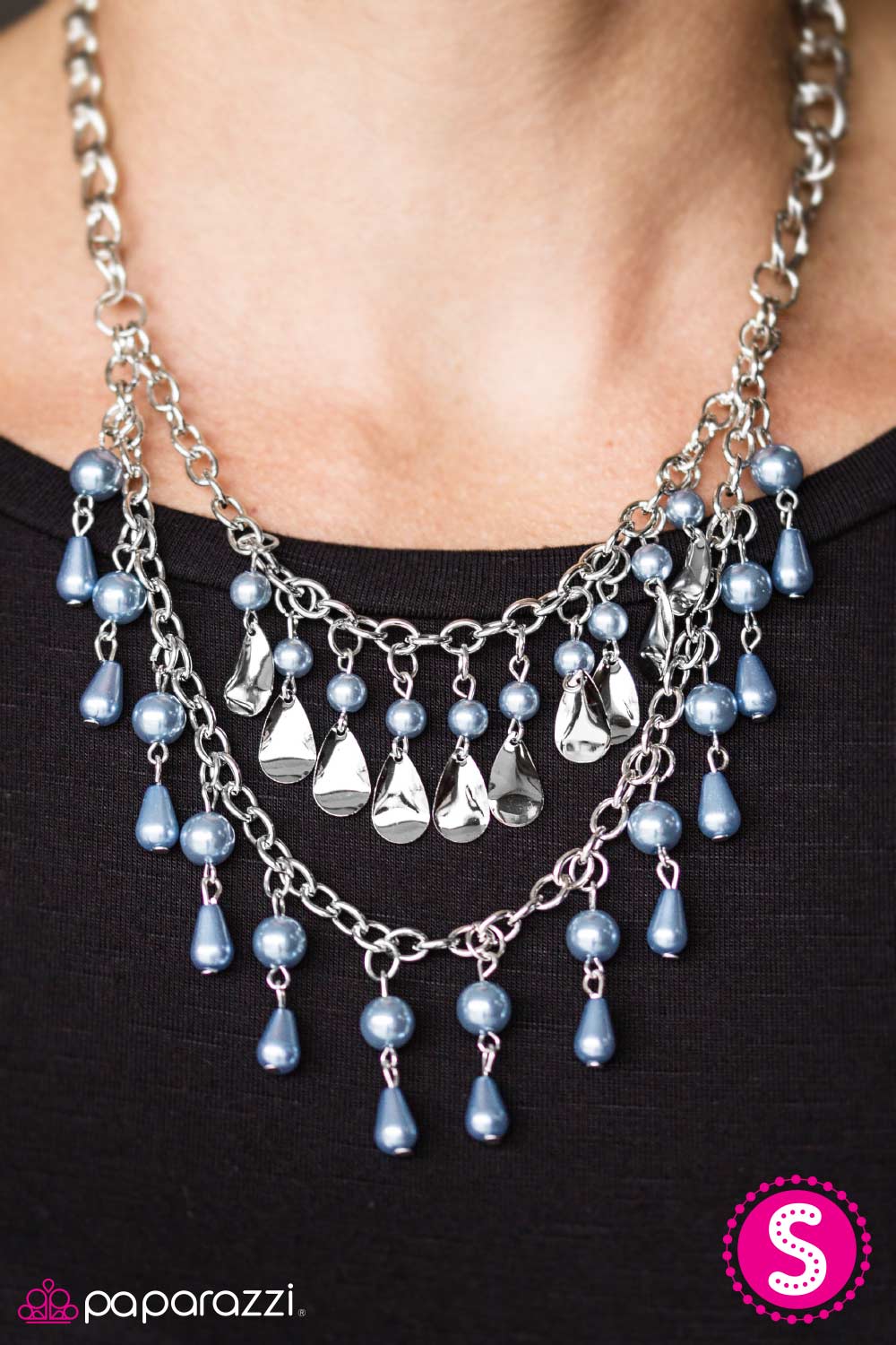 Collar Paparazzi ~ The Drop Top - Azul