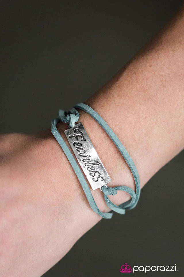Pulsera Paparazzi ~ Sin miedo - Azul