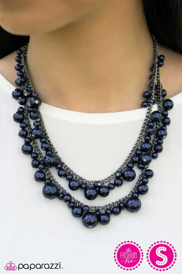 Paparazzi Necklace ~ Nightfall - Blue