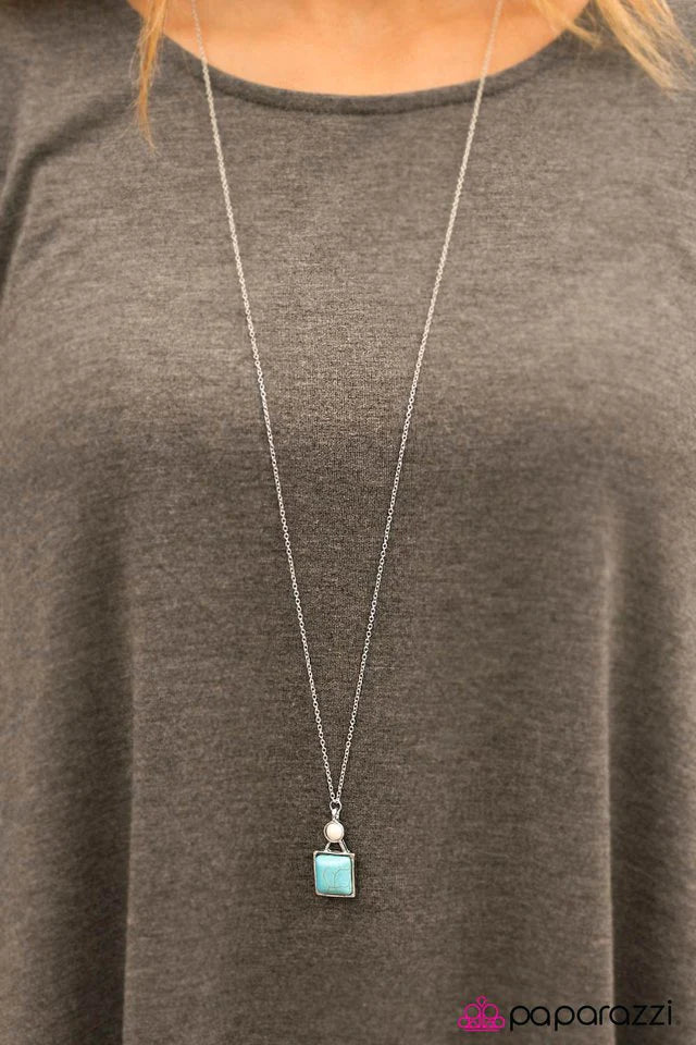 Paparazzi Necklace ~ National Landmark - Blue