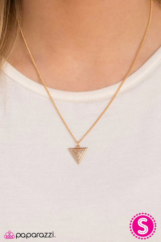 Collar Paparazzi ~ TRI y Catch Me - Oro