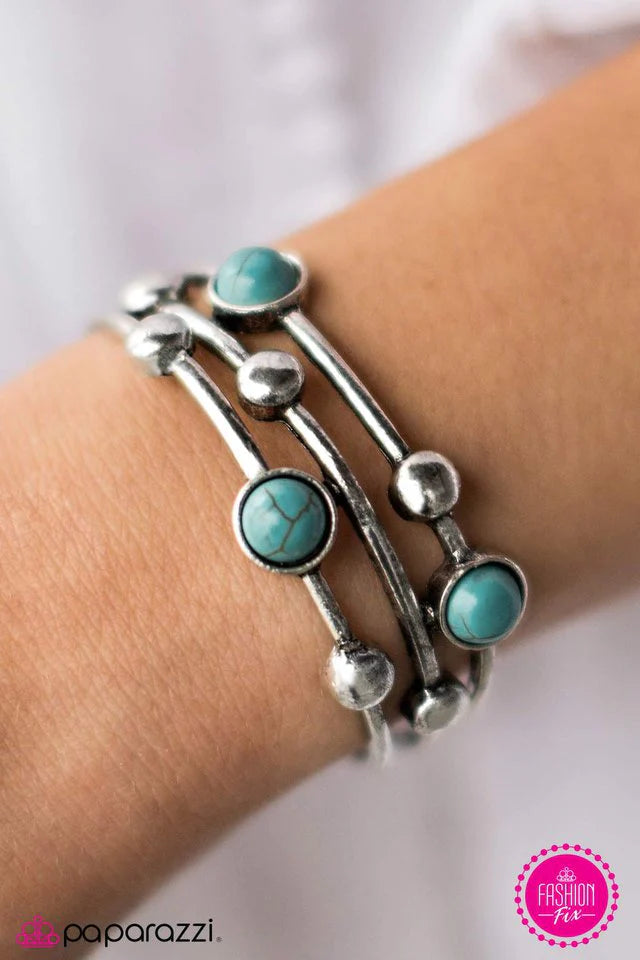 Pulsera Paparazzi ~ Spirit Quest - Azul