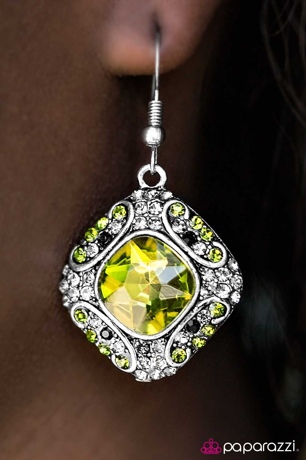 Paparazzi Earring ~ Romance In The Park - Green
