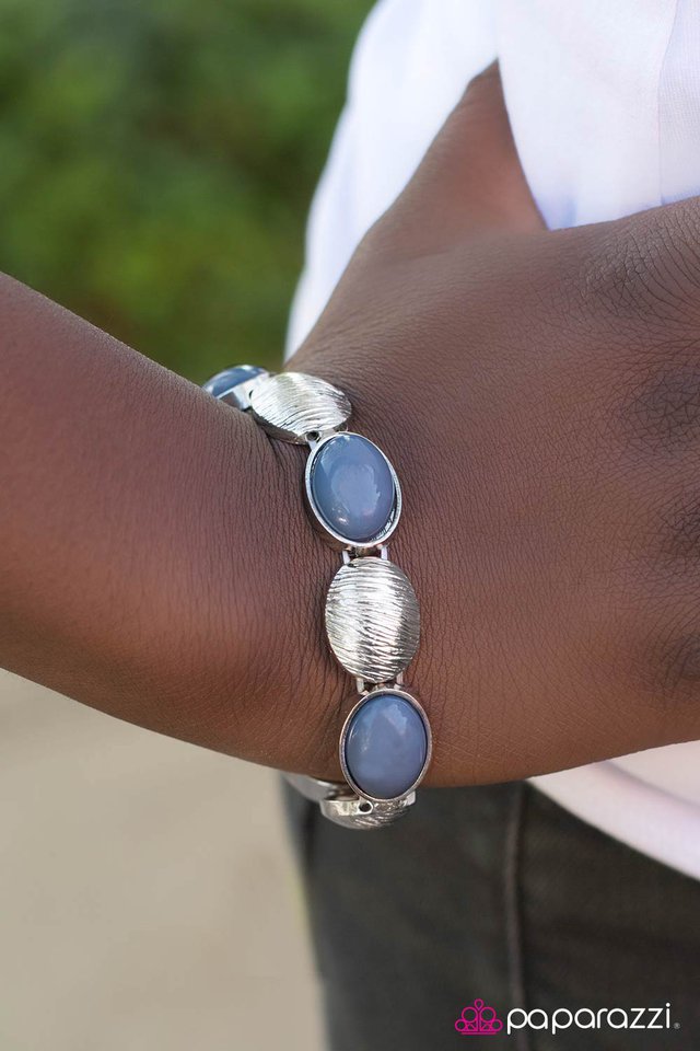Pulsera Paparazzi ~ Plain Sailing - Azul