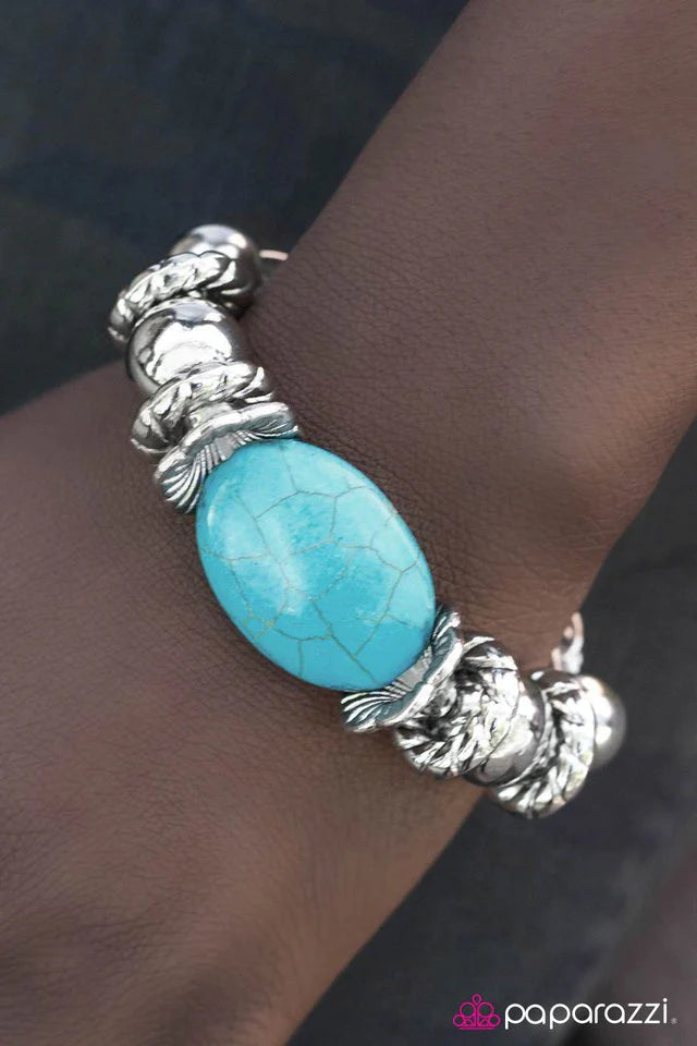 Pulsera Paparazzi ~ Stand My Ground - Azul